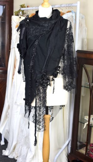 Black pashmina wrap