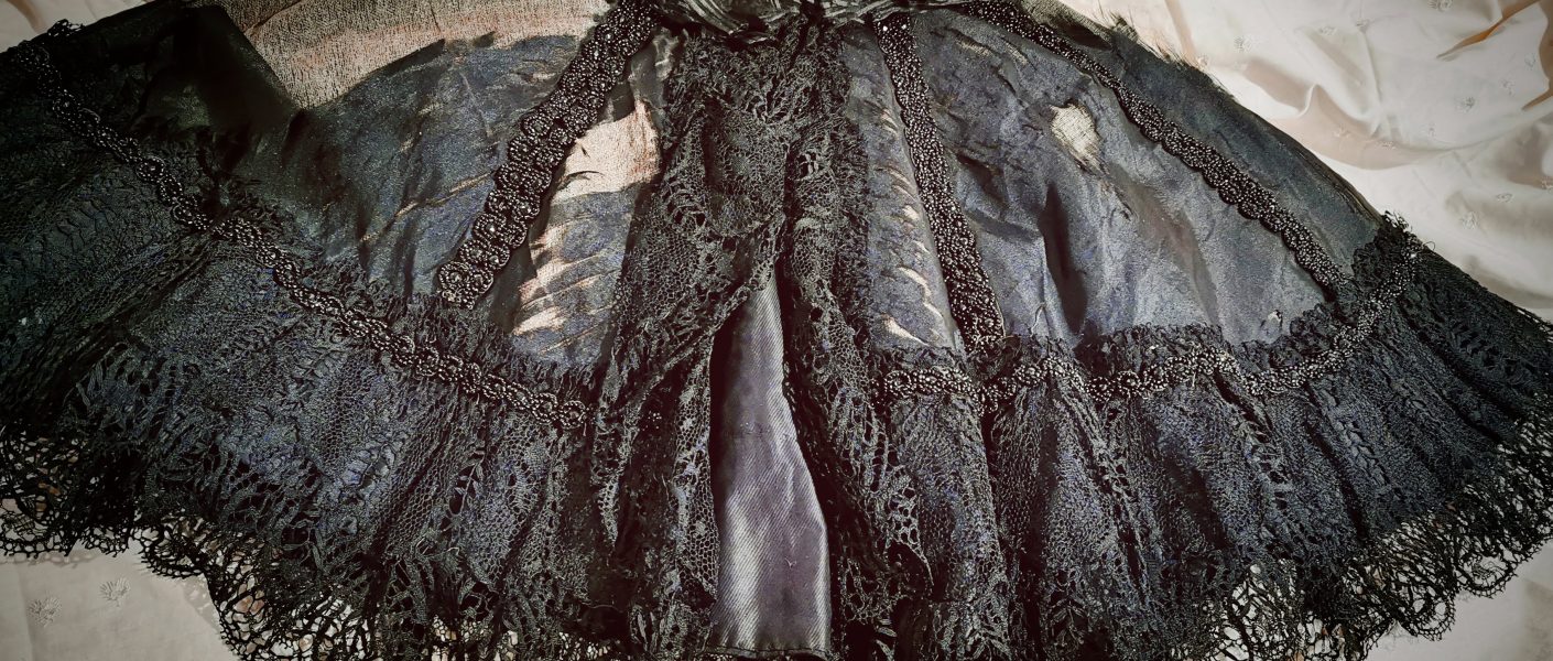Black Victorian cape